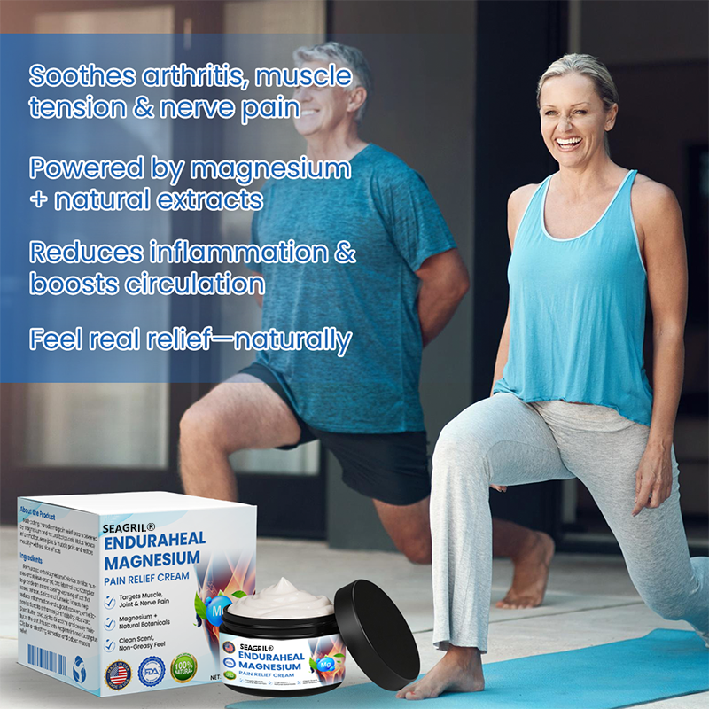 SEAGRIL® EnduraHeal Magnesium Pain Relief Cream (Treats Arthritis, Neuropathy, Rheumatism, Sports Injuries & More)