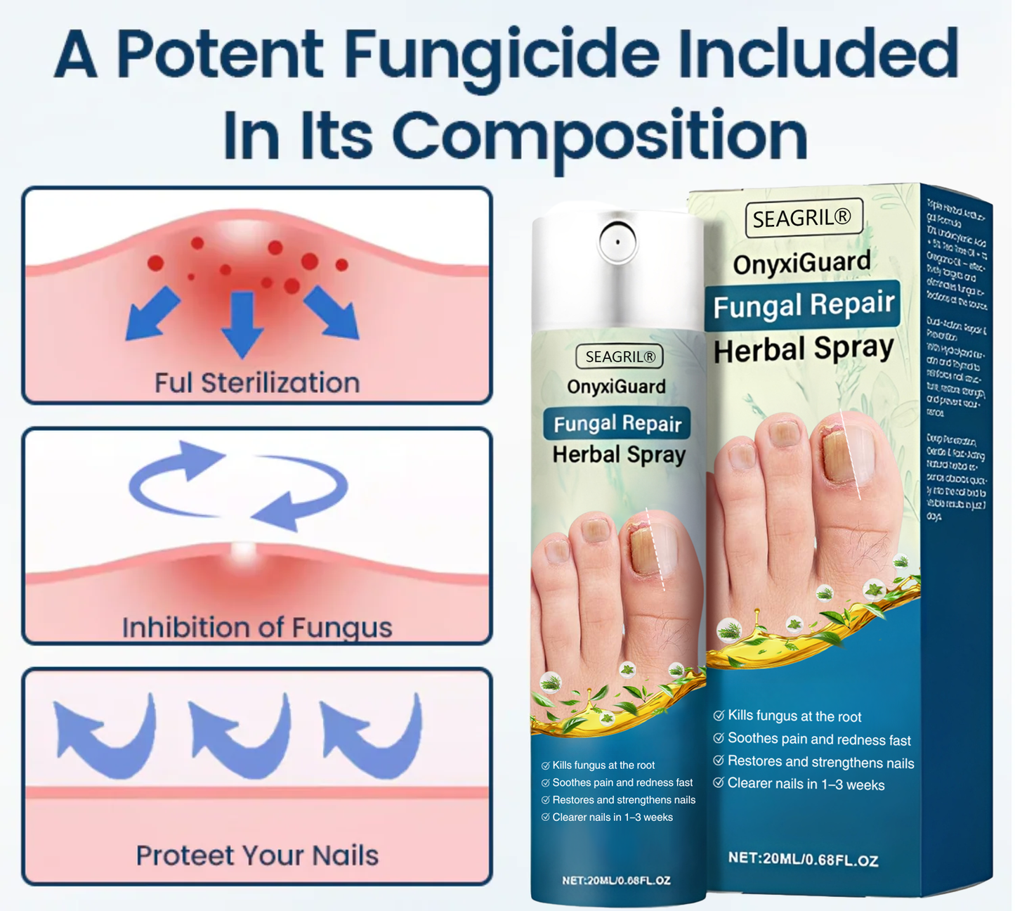SEAGRIL® OnyxiGuard Fungal Repair Herbal Spray