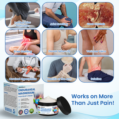 SEAGRIL® EnduraHeal Magnesium Pain Relief Cream (Treats Arthritis, Neuropathy, Rheumatism, Sports Injuries & More)