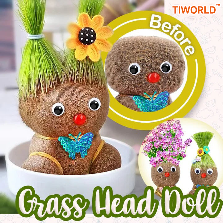 Tiworld™ Grass Head Doll