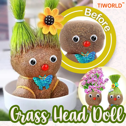 Tiworld™ Grass Head Doll