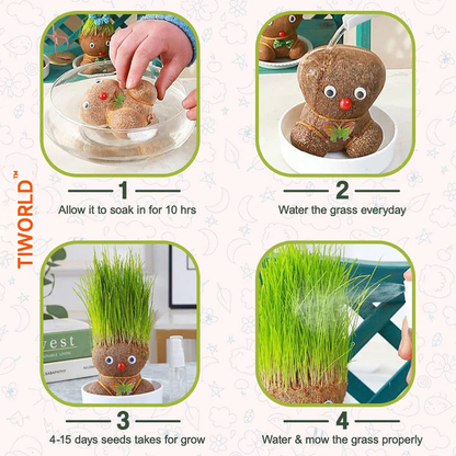 Tiworld™ Grass Head Doll