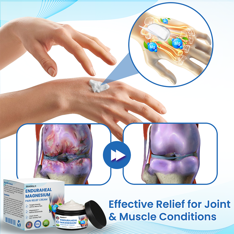 SEAGRIL® EnduraHeal Magnesium Pain Relief Cream (Treats Arthritis, Neuropathy, Rheumatism, Sports Injuries & More)
