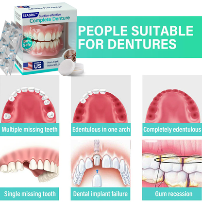 ✅ Made and Shipped from the US|SEAGRIL™ Suction-fit Complete Denture 🍀