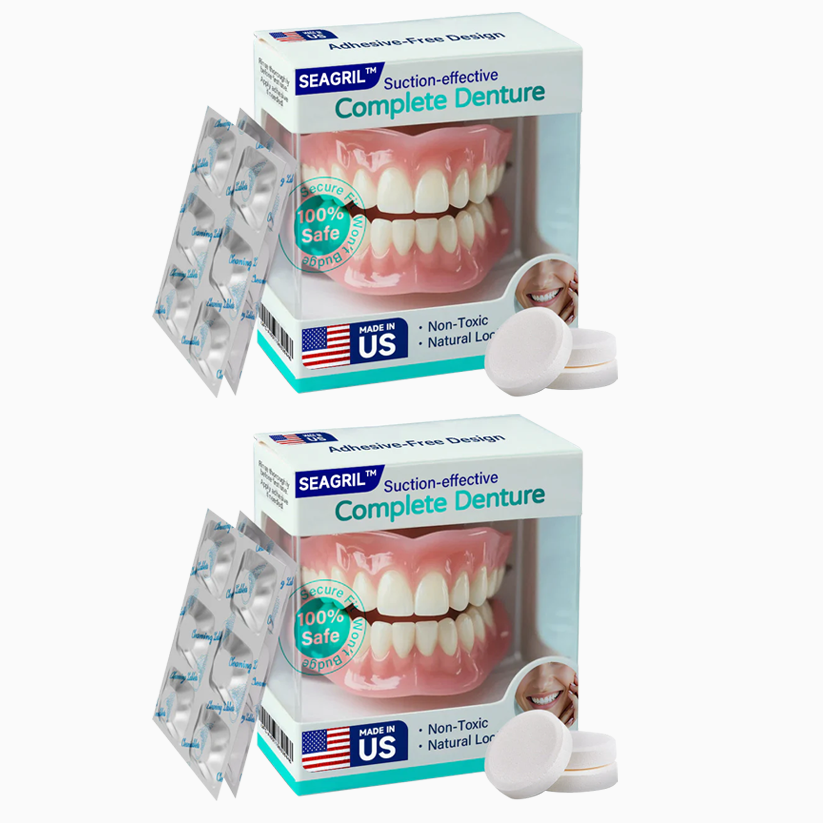 ✅ Made and Shipped from the US|SEAGRIL™ Suction-fit Complete Denture 🍀